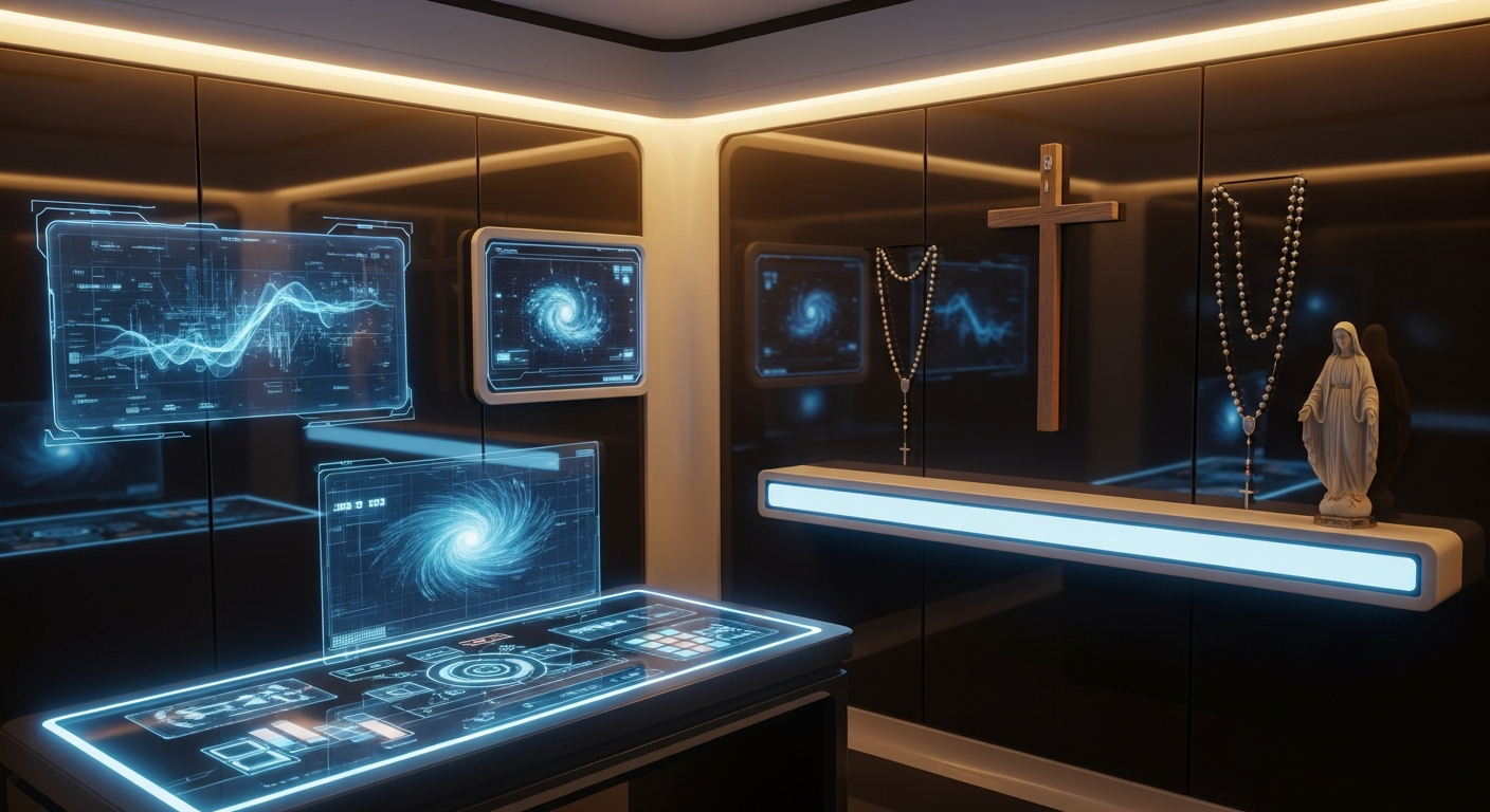 Das Dorm-Zimmer - Technologie und katholischer Glaube vereint